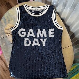 Rodeo Quincy Navy Sequin Women's Jersey Top